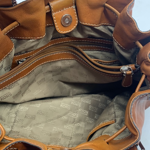 Michael Michael Kors Carmel Color Leather Satchel BRN7011C - Picture 6 of 13